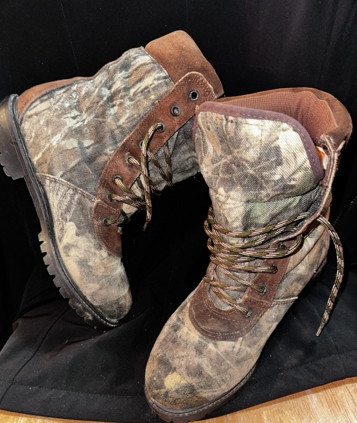 ROCKY CAMO BOOTS THINSULATE MENS SIZE 5.5 WOMENS 7.5
