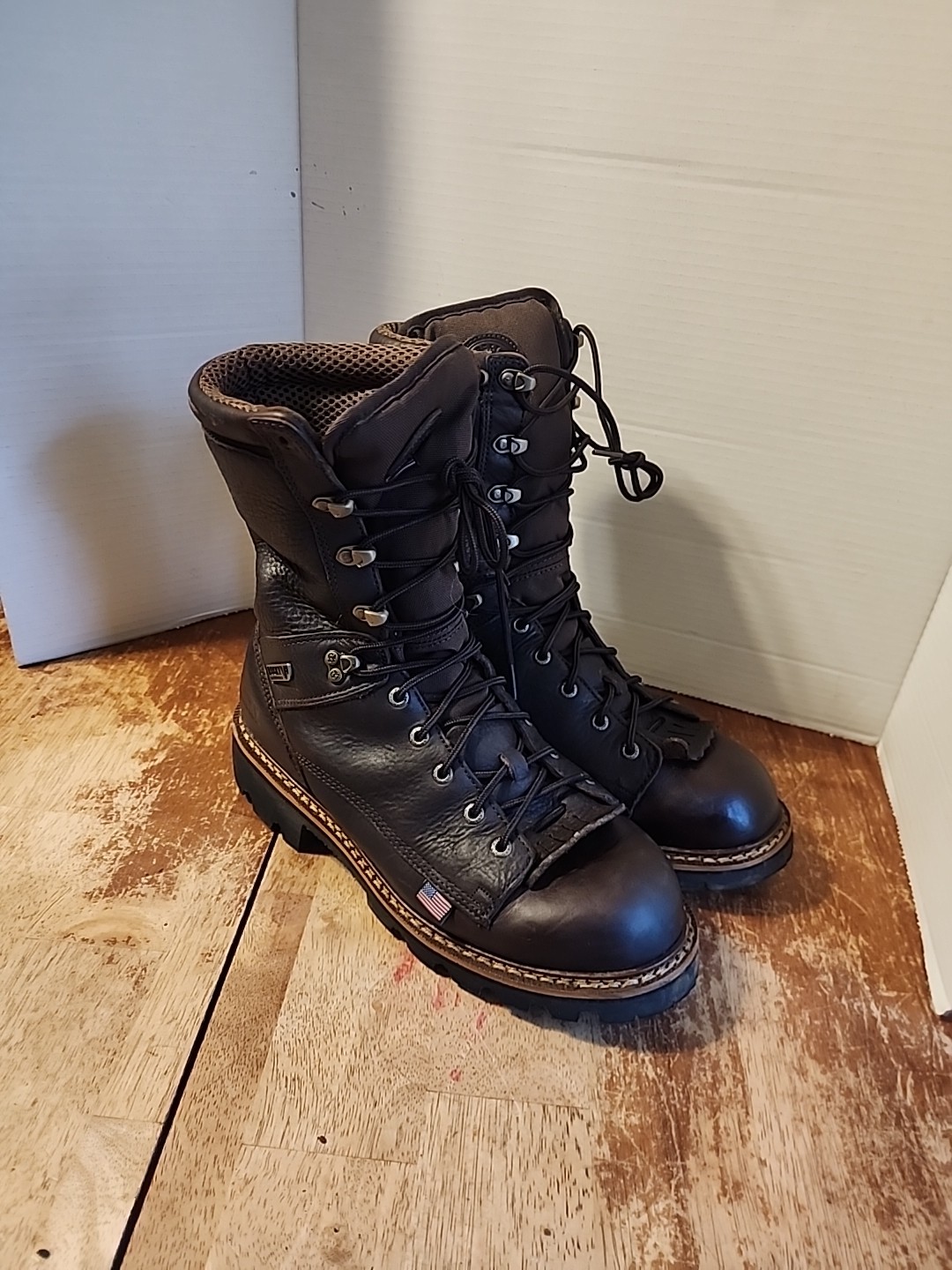 Rocky Men’s Elk Stalker 10″ Waterproof RKS0564 USA Made Boot Brown Size 9W GUC