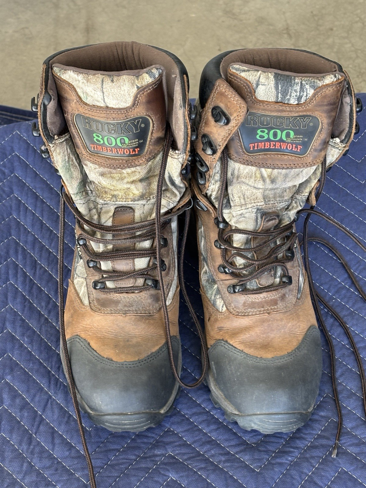 Rocky Timberwolf 800g Insulated Men’s Hunting Boots 8.5W Woodland Camouflage