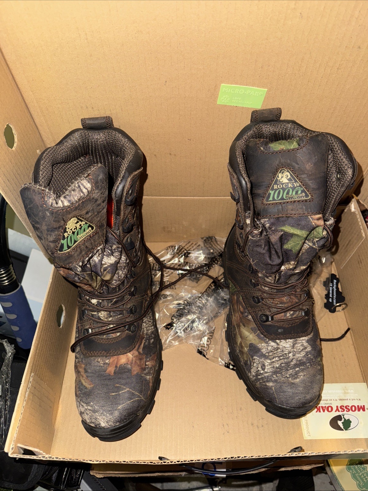 Rocky Sport Utility Mens Brown Leather Max Insulated Hiking Boots 8M