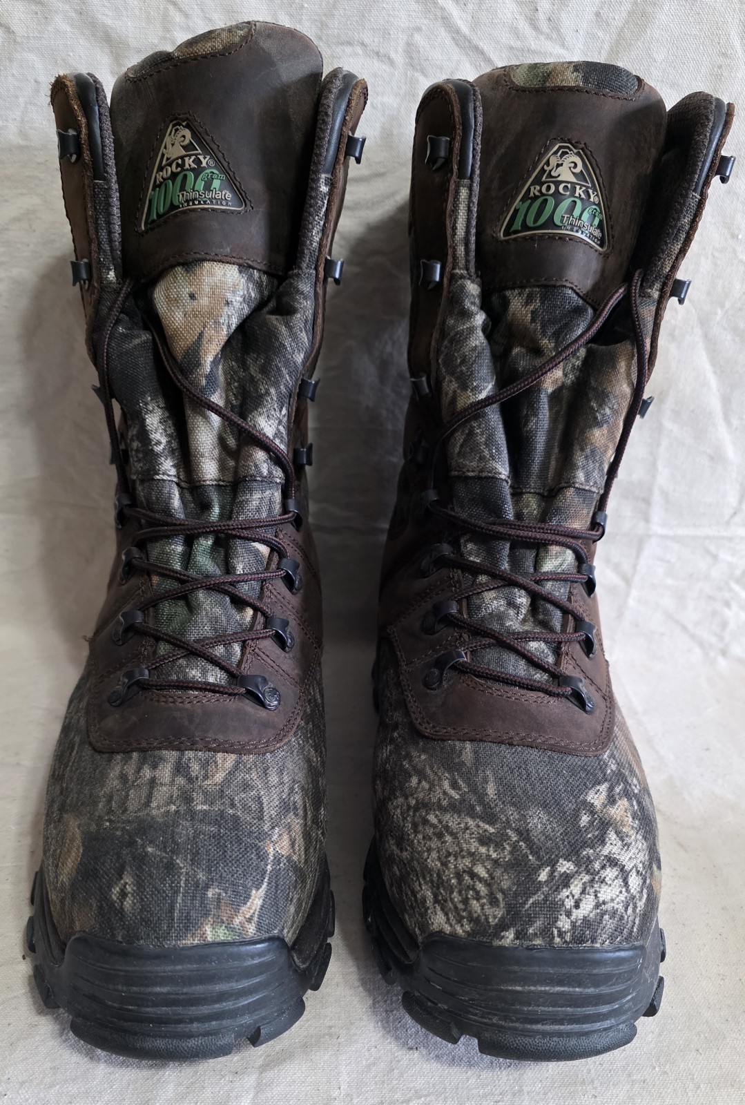Rocky Sport Utility Max Insulated Boots 1000 Gram Thinsulate Mossy Oak Size 10.5