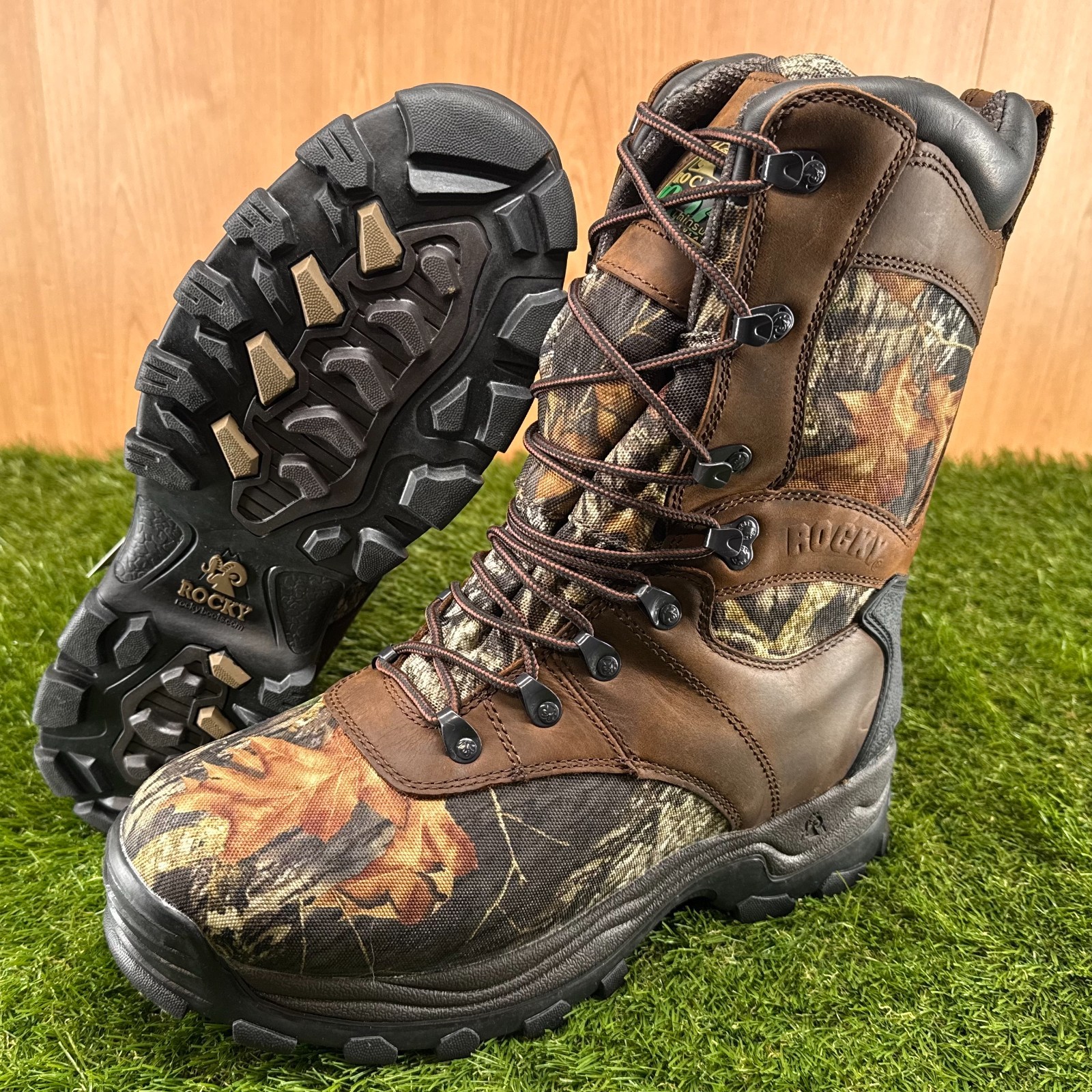 Rocky Sport Utility Max Insulated Waterproof Camo Boots FQ0007481 Men’s Size 11