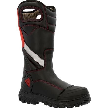 ROCKY Men’s 14″ Code Red Structure NFPA Rated Waterproof HR EH SR PR Pull-on