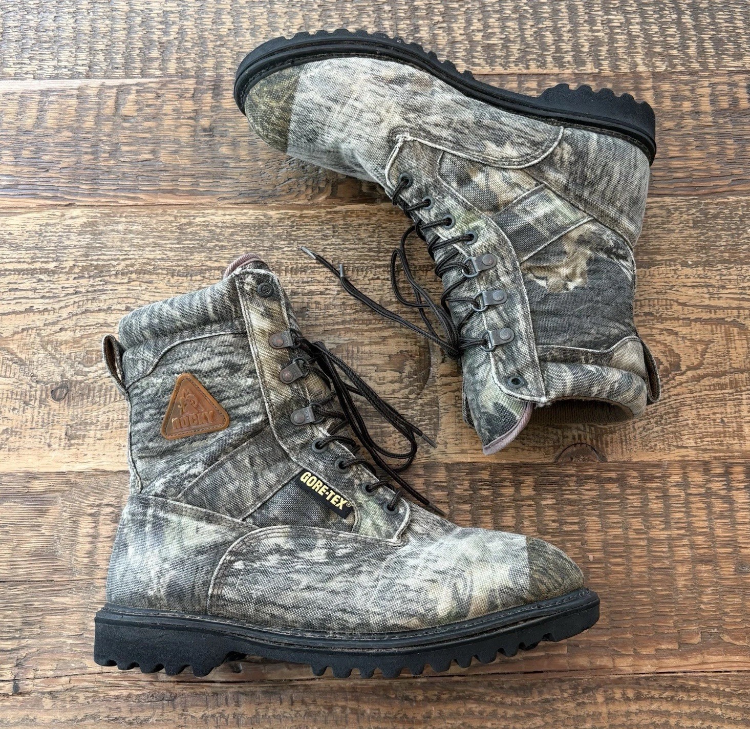 Rocky Ranger 9221 Mens Boots Size 10-10.5 Gore-Tex 600g Thinsulate Camo Hunting
