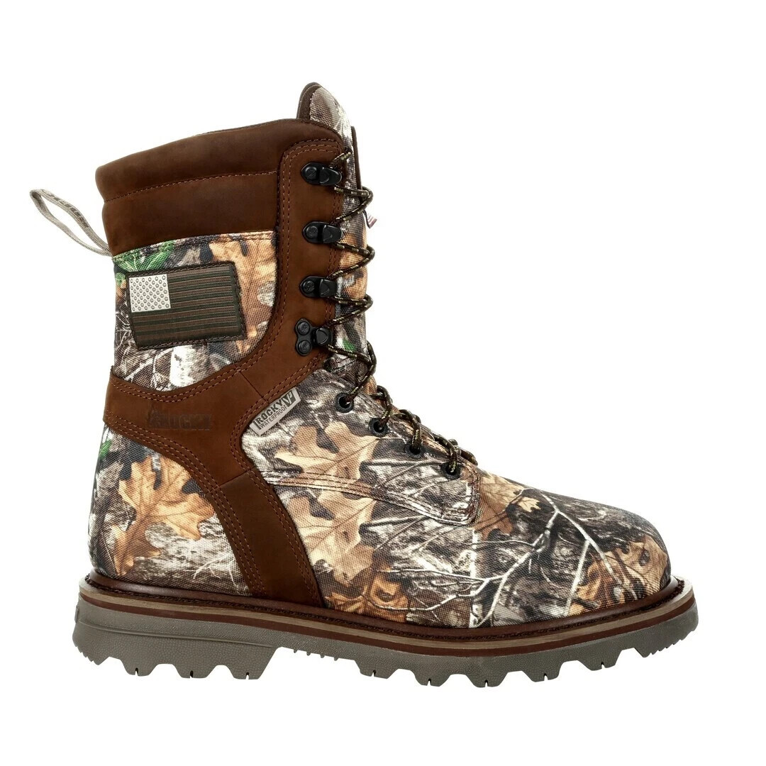 Rocky Stalker WP 800G Insulated Realtree Edge Camo Hunting Boots NWB $242