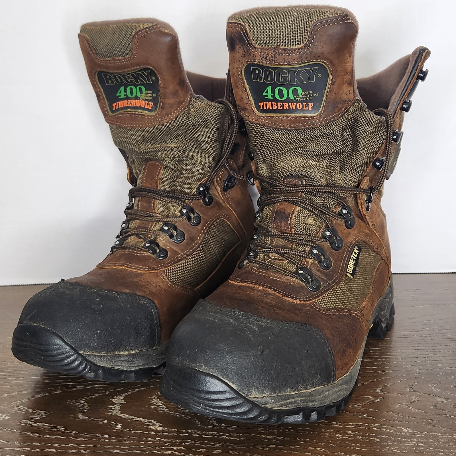 Rocky 400 Timberwolf Pro Hunter Mens Lace Up Boots Thinsulate Gore-Tex Size 9.5W