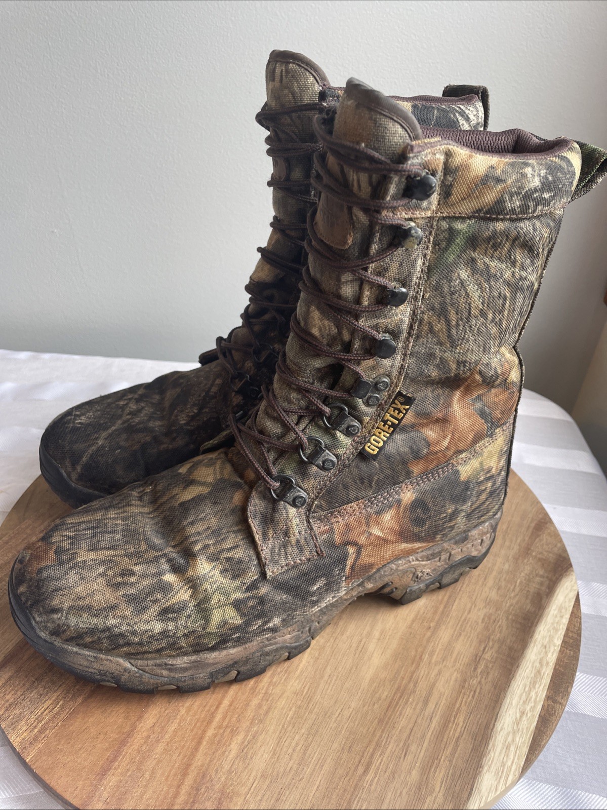 Rocky Gore-Tex Boots Men’s  8.5 M Camouflage Waterproof Hunting Outdoors