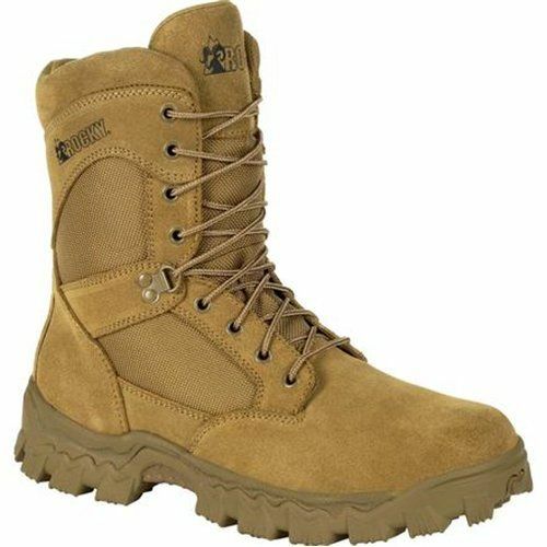Rocky Men  Alpha Force 8 Inch Duty Boot, Size: 8, Brown