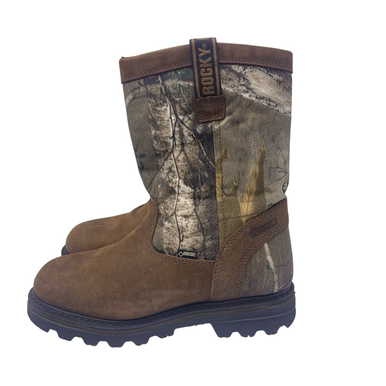 Rocky Cornstalker Mens Size 8.5 Camo Gore-Tex 200g Camo Pull On Boots RKYS088