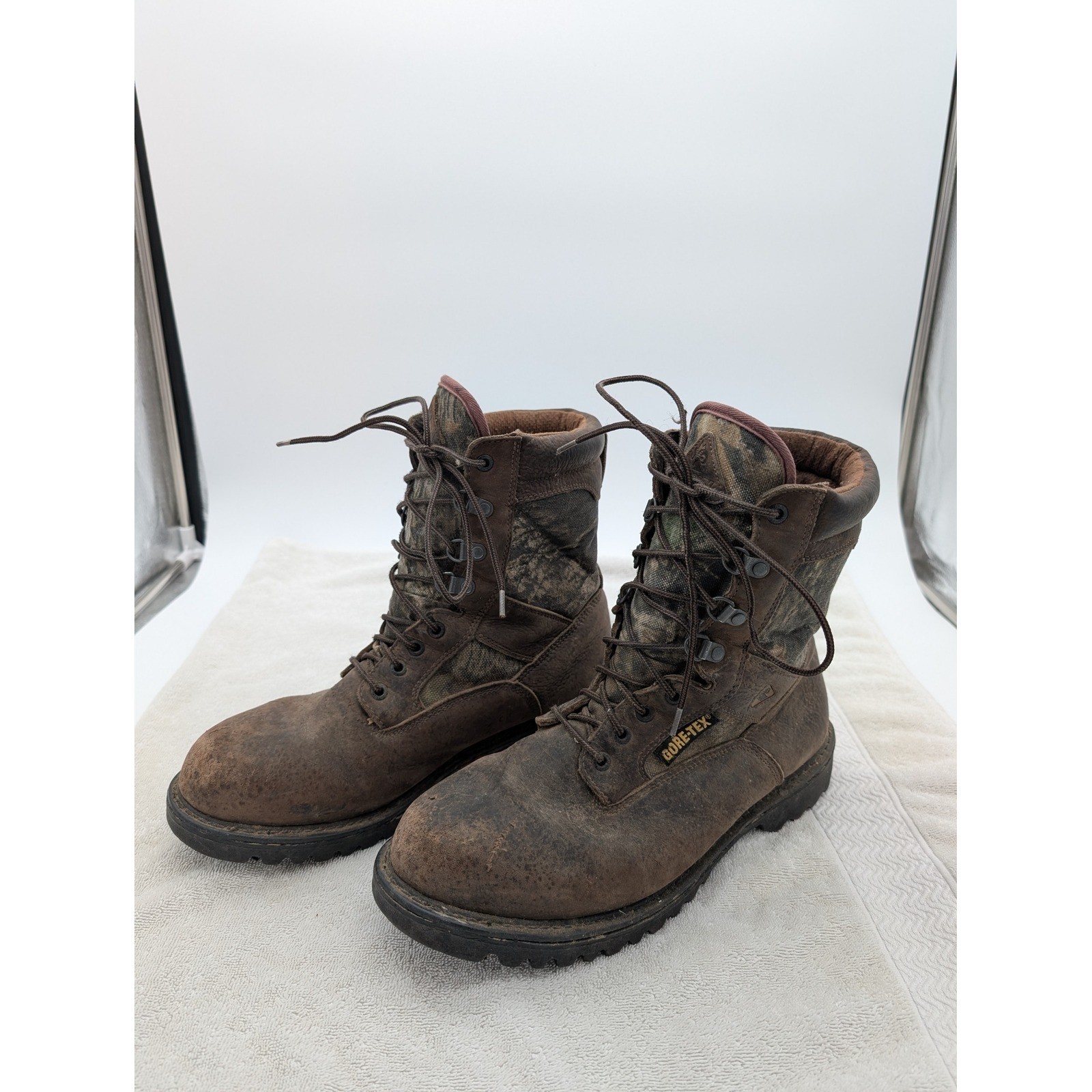 Rocky Ranger 9221 Mens 11 W Brown Camo GORE-TEX 600g Thinsulate Hunting Boots
