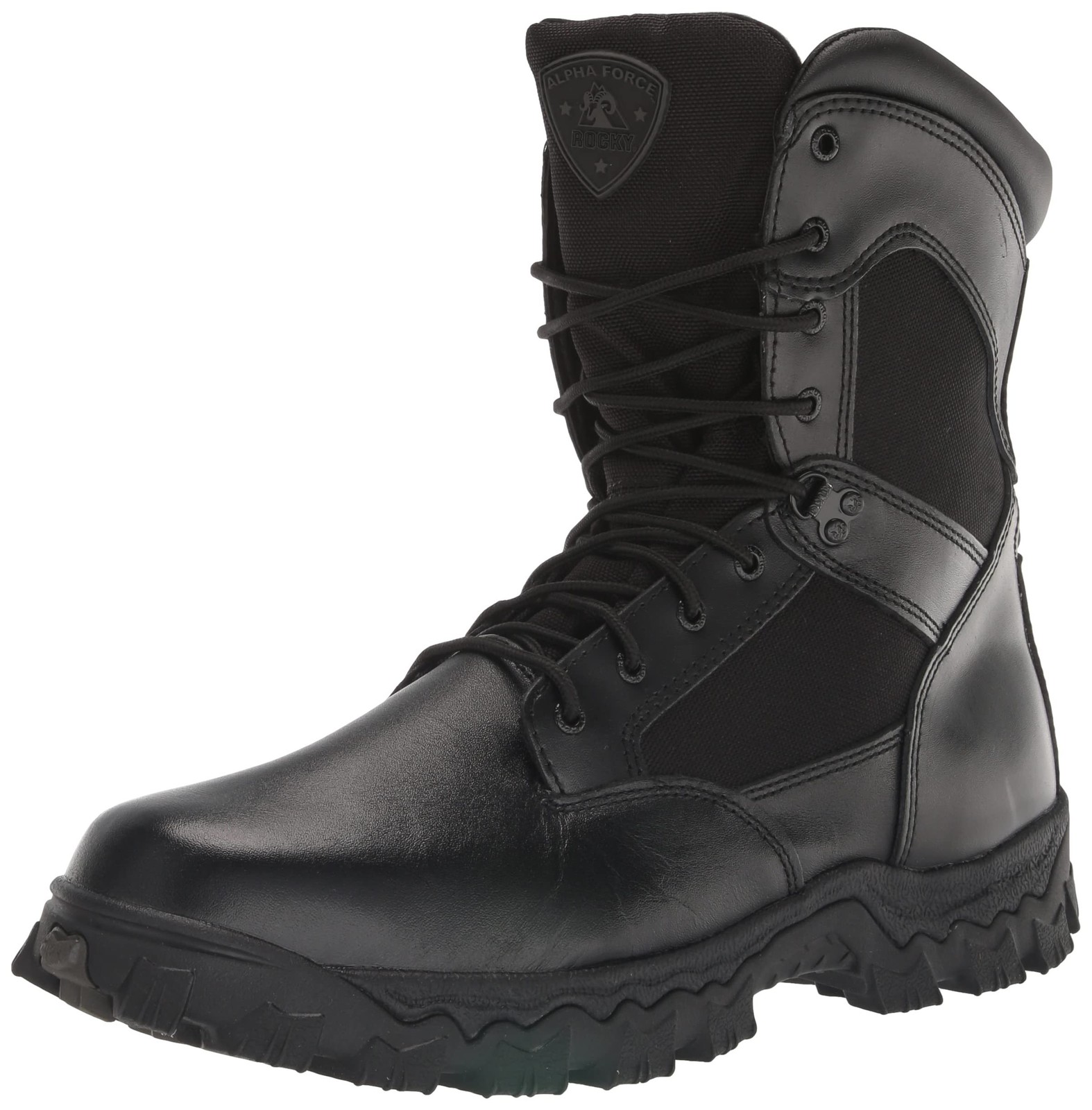 ROCKY Men’s Alpha Force Zipper Waterproof Duty Boot