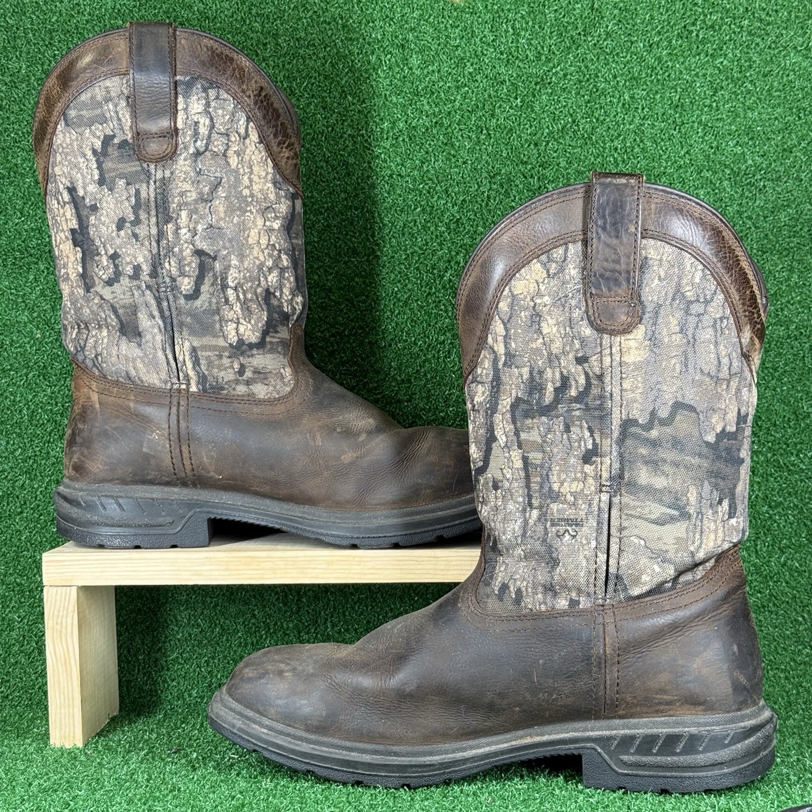 Rocky Men’s Realtree Worksmart 400g Soft Toe Work Boot Brown Mens 8.5