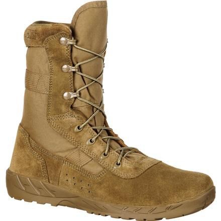Rocky Men’s 8″ C7 Lightweight Commercial Military Boot Coyote Brown – RKC065, Co
