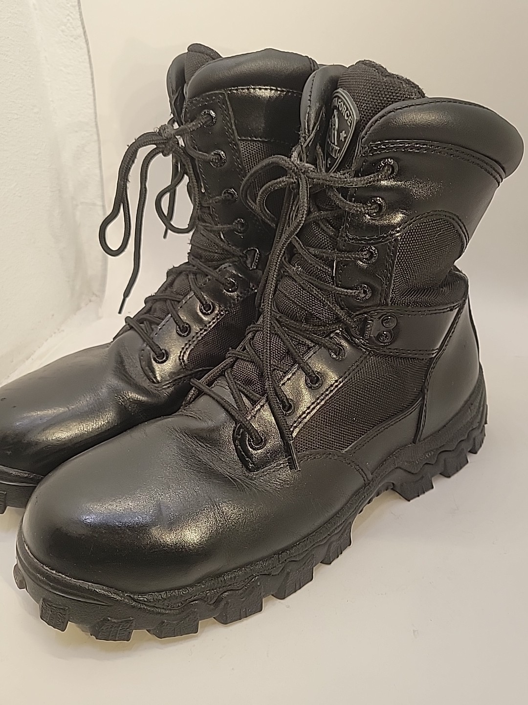 Rocky Alpha Force 8” Tactical Boots Black EH Safety Toe Mens 10.5 Duty
