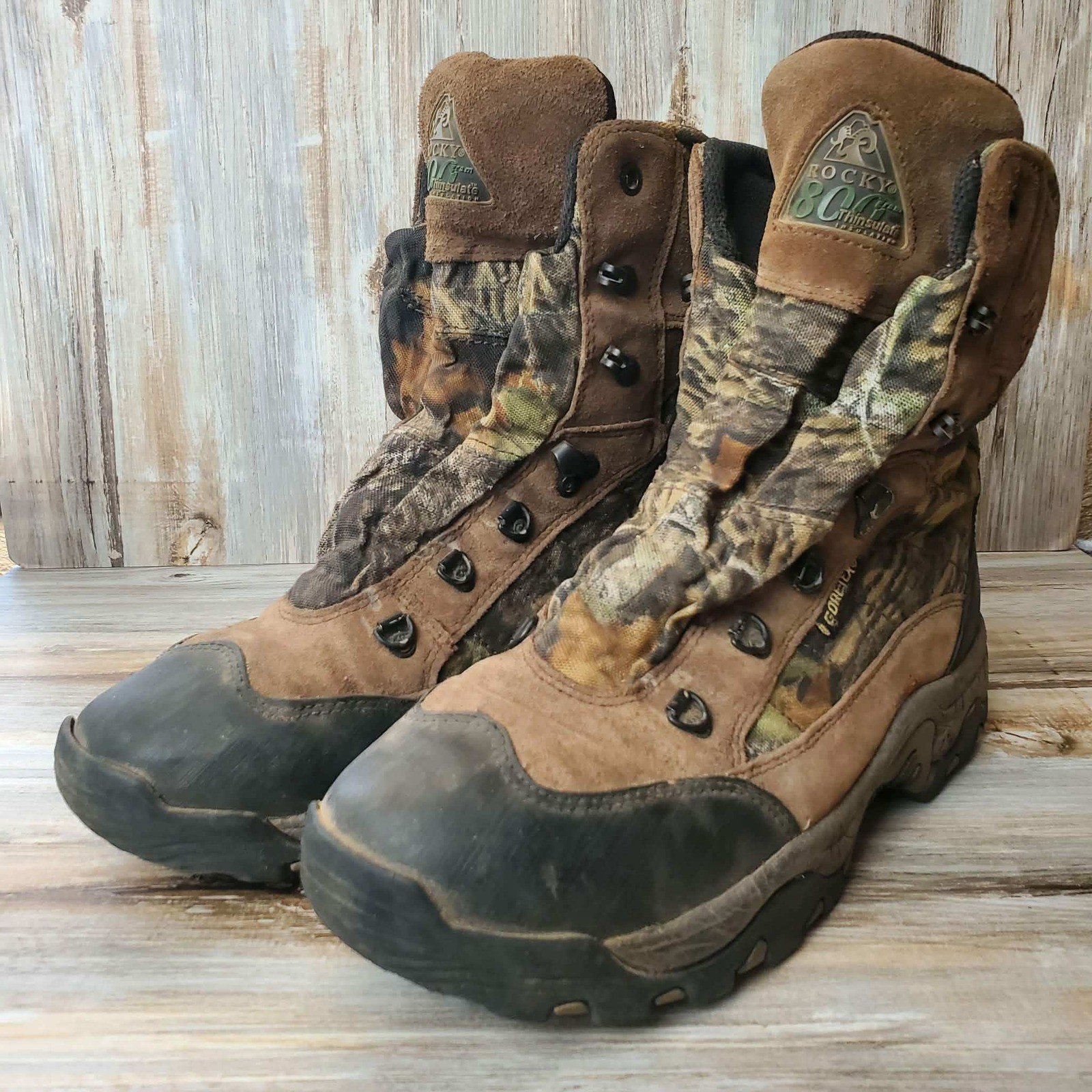 Rocky BearClaw 3D 800G Thinsulate Gore-Tex Camo Hunting Boots Mens 9M 7327