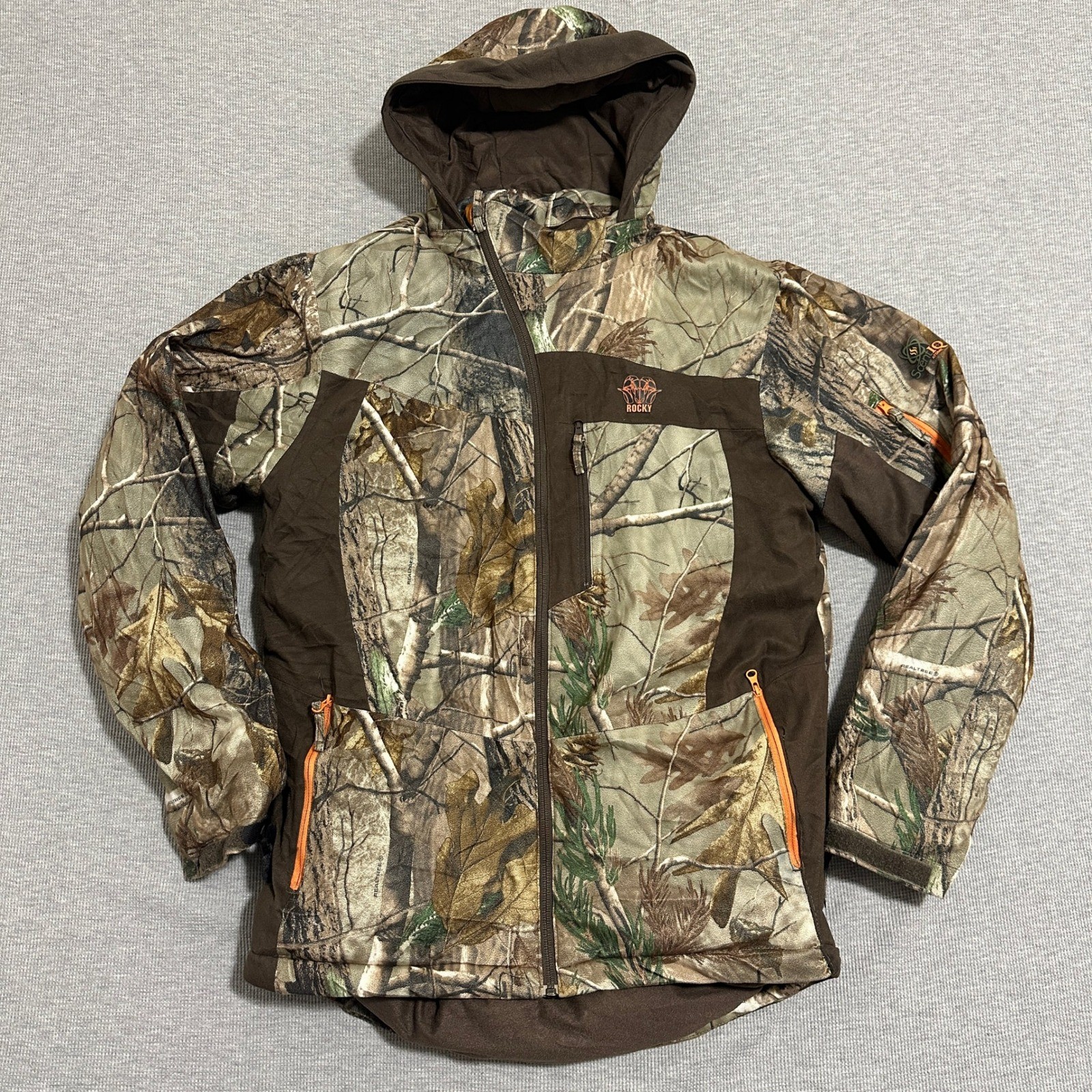 Rocky Athletic Mobility Realtree Camo ScentIQ Hunting Jacket Hooded Mens Size M